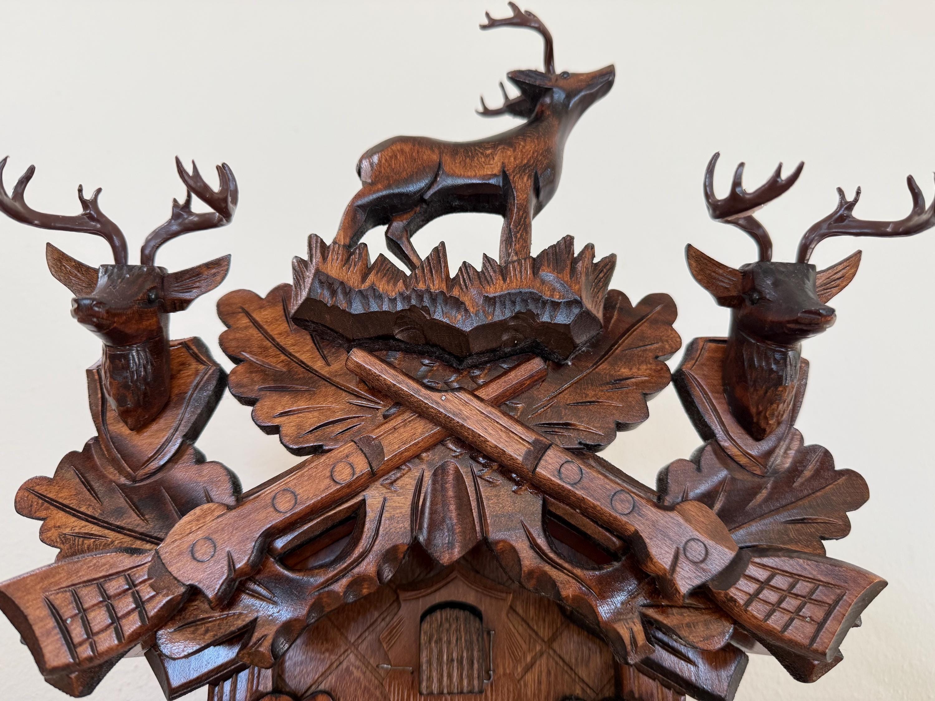 Restored “Before the Hunt” Cuckoo Clock