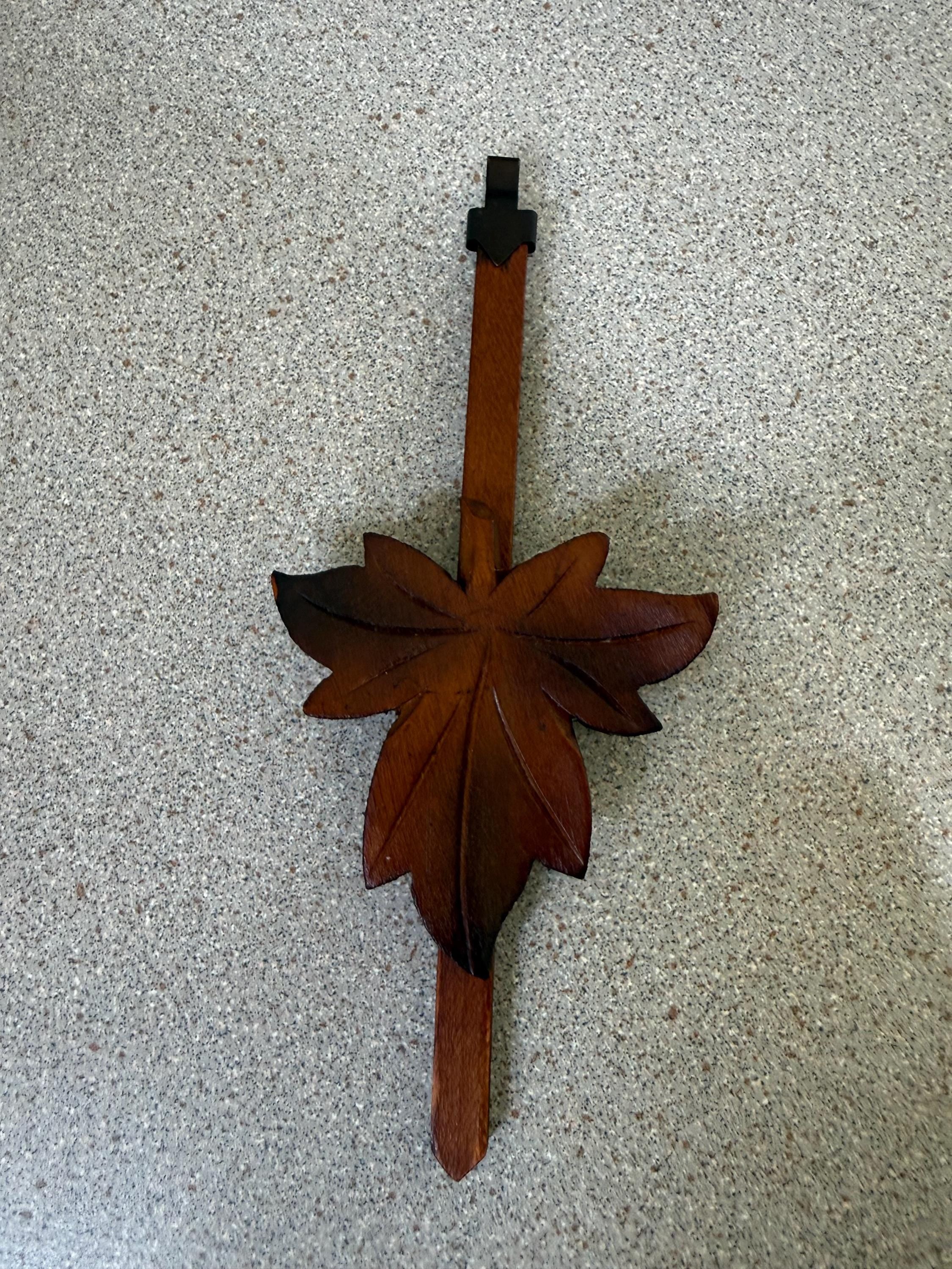 Restored German Bird & Maple Leaf Cuckoo Clock – 1-Day