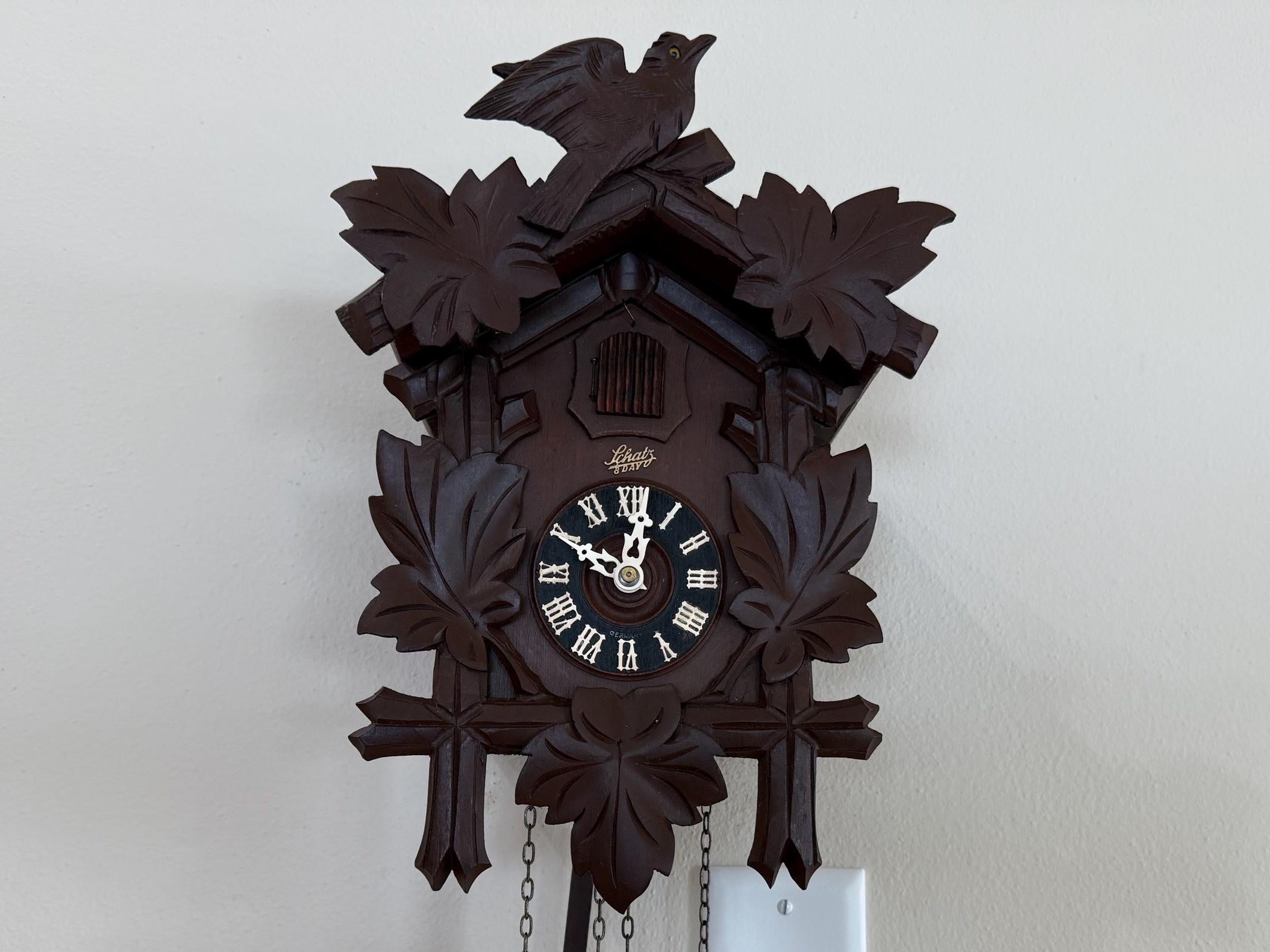 Restored Schatz German Cuckoo Clock – 8-Day