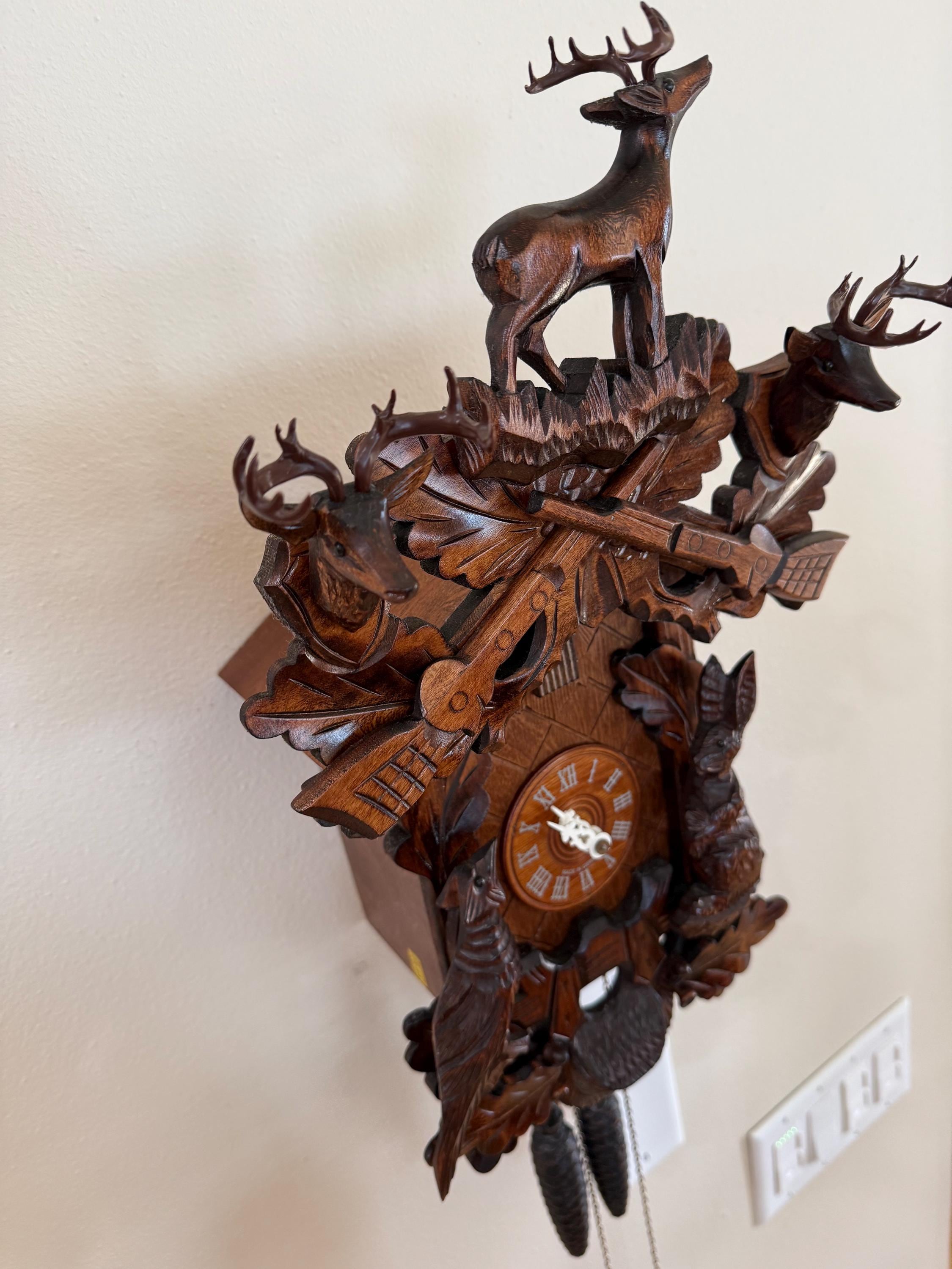 Restored “Before the Hunt” Cuckoo Clock