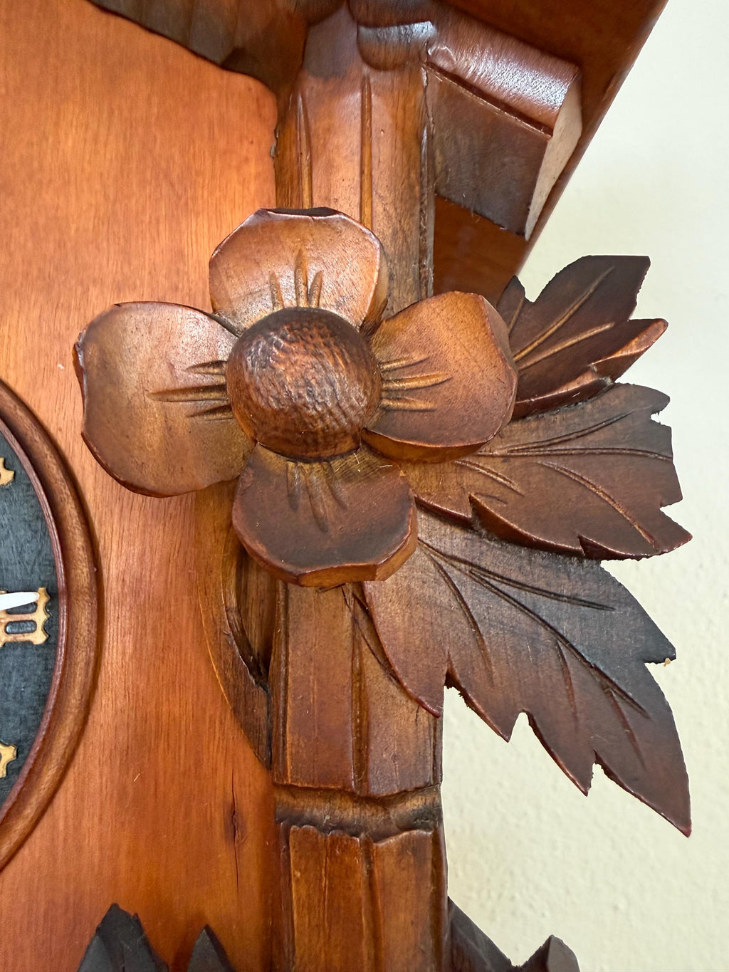 Restored German Bird & Maple Leaf Cuckoo Clock – 1-Day
