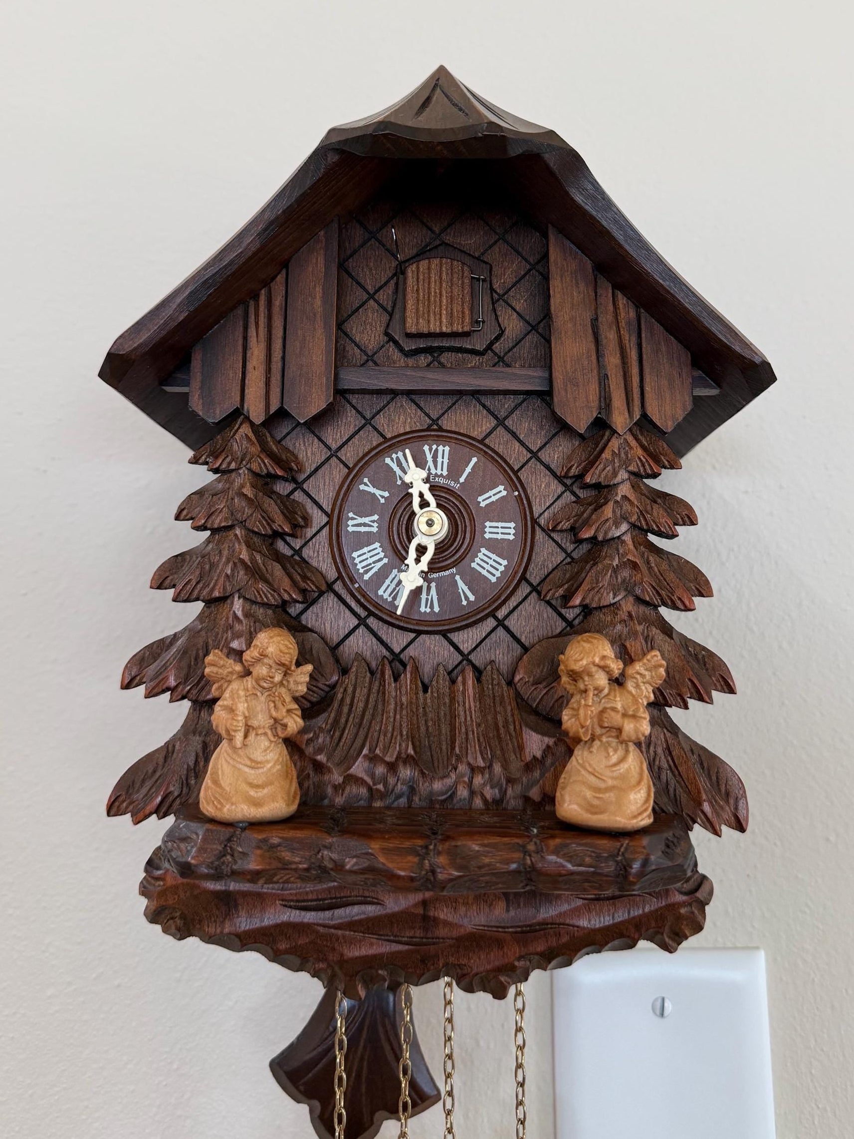 Restored German 1-Day Cuckoo Clock – Candle Angels