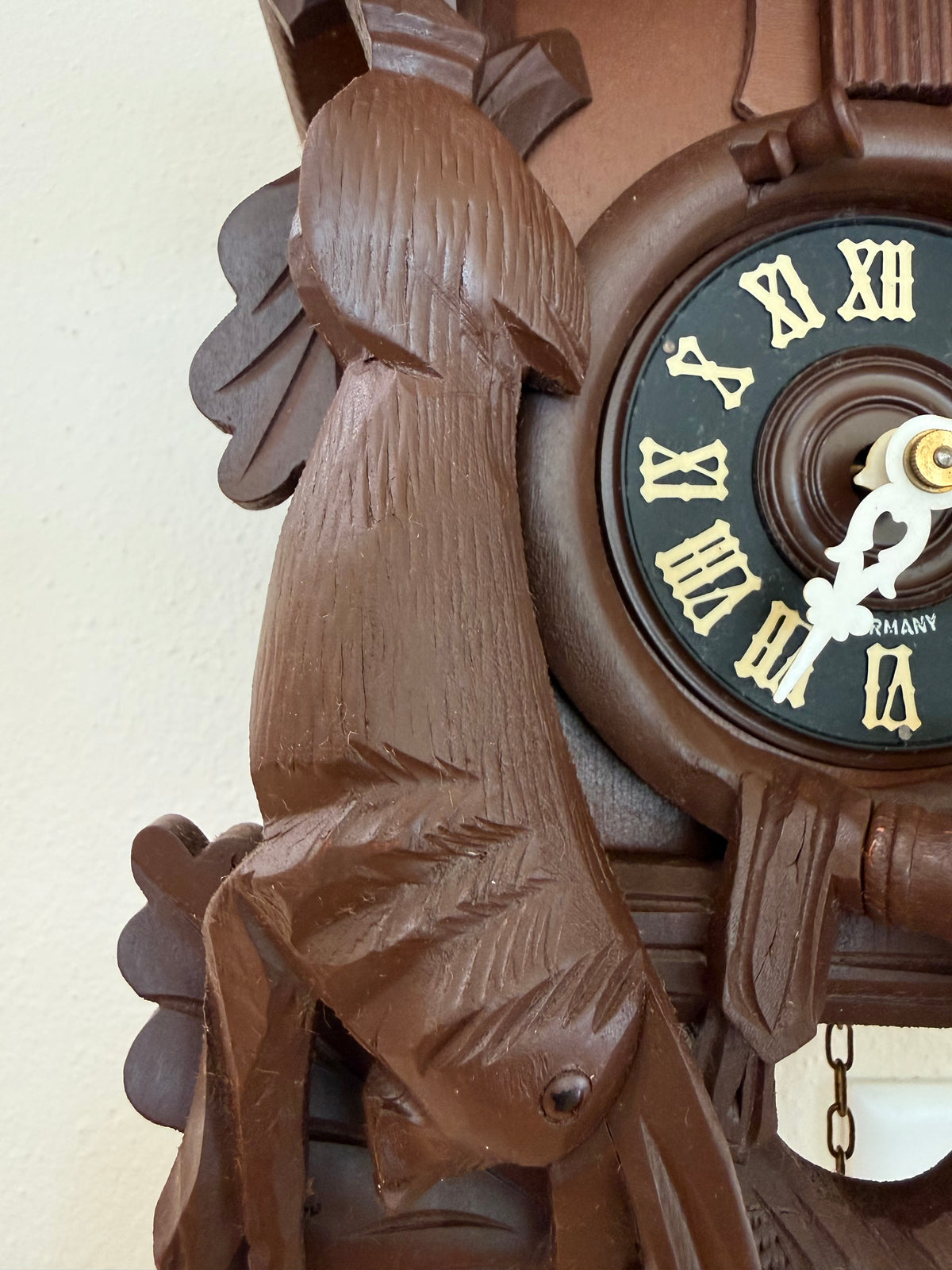 Restored Vintage German 8-Day After the Hunt Cuckoo Clock – Stag & Game