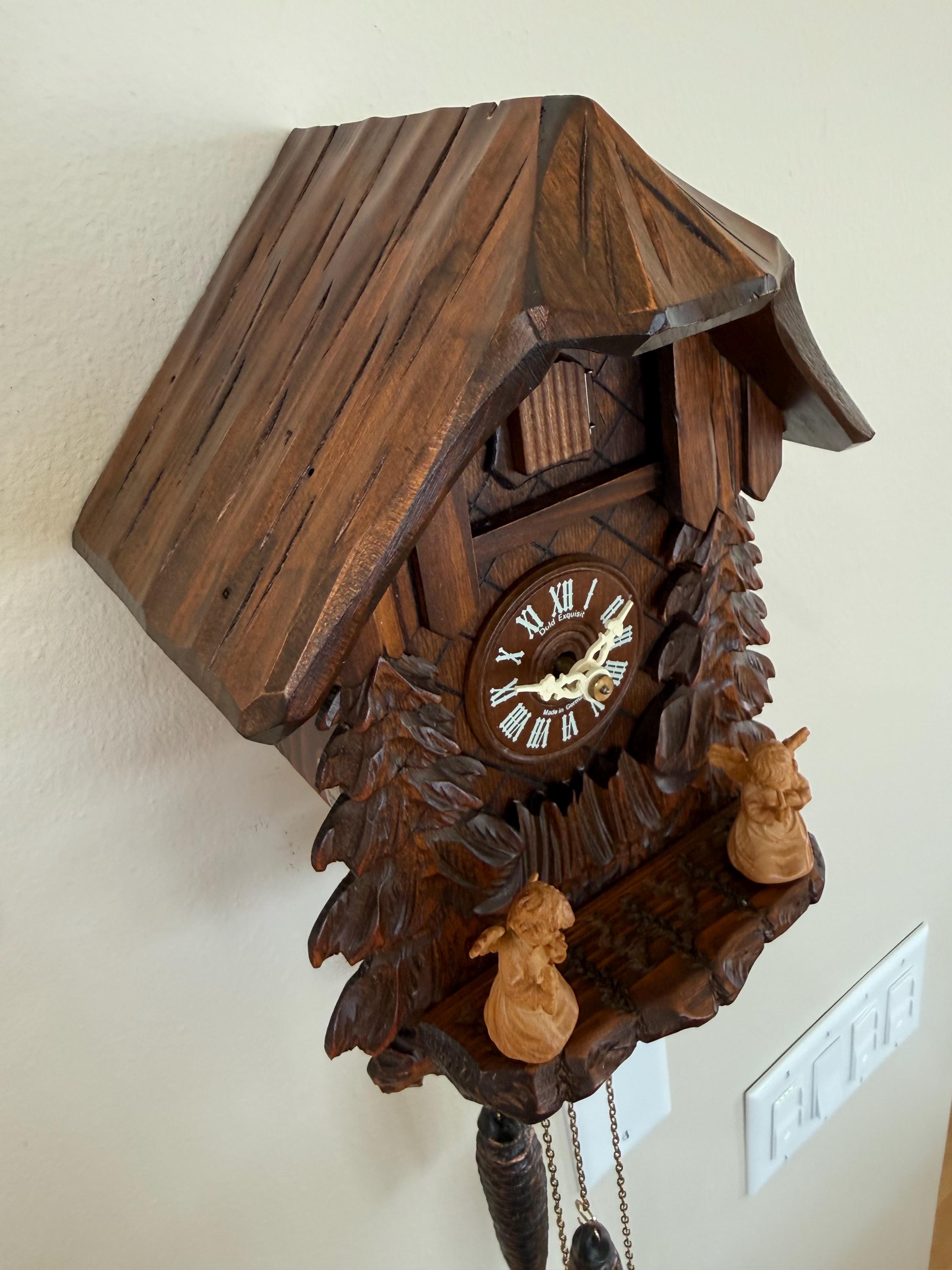 Restored German 1-Day Cuckoo Clock – Candle Angels