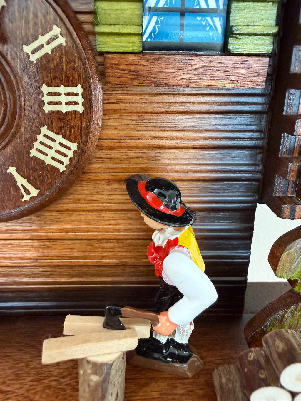 Restored Swiss Wood Chopper Musical Cuckoo Clock – 1-Day