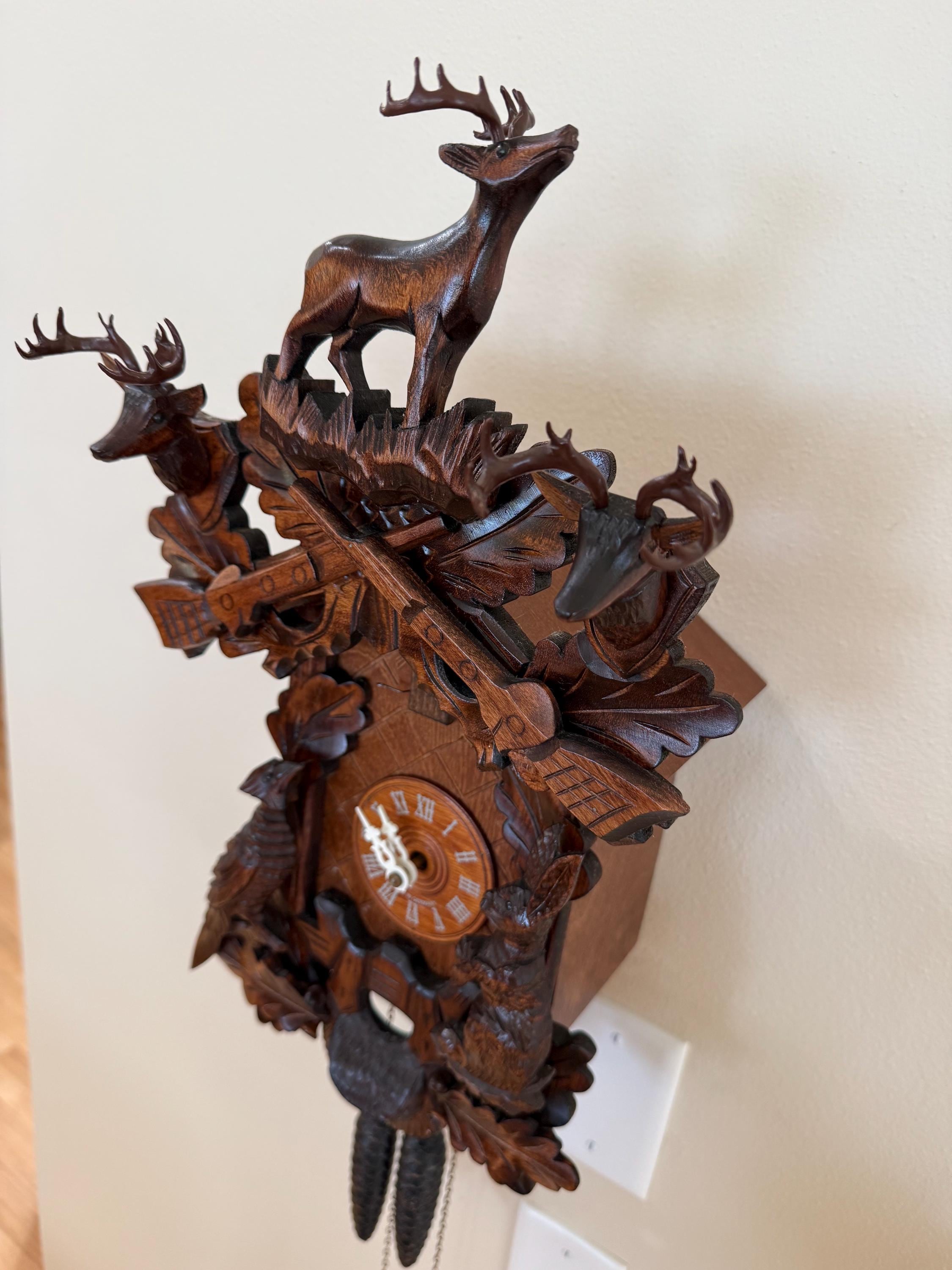 Restored “Before the Hunt” Cuckoo Clock