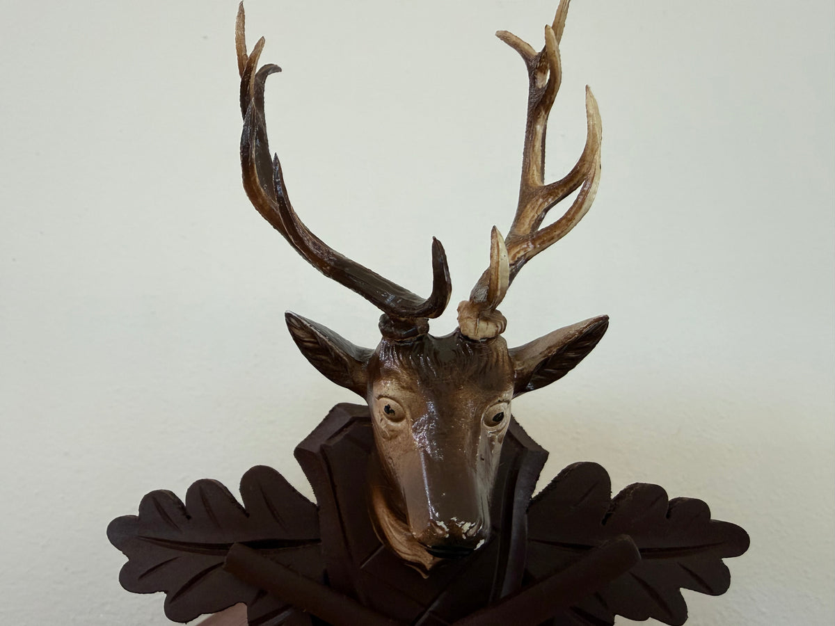 Restored Vintage German 8-Day After the Hunt Cuckoo Clock – Stag & Game