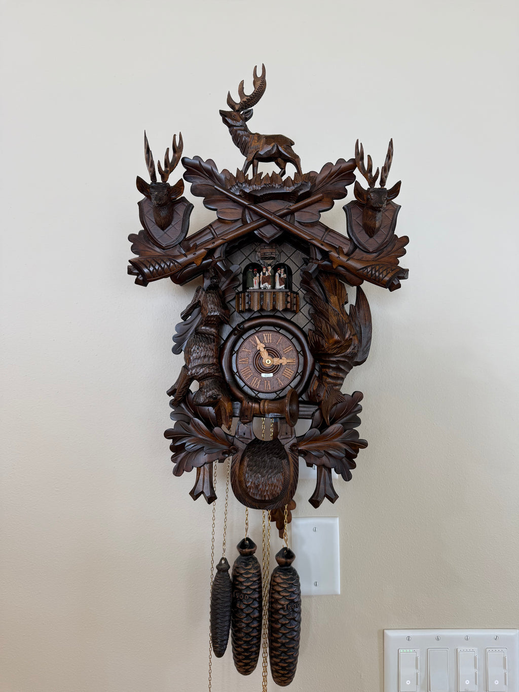 Restored “After the Hunt” 8-Day Musical Cuckoo Clock