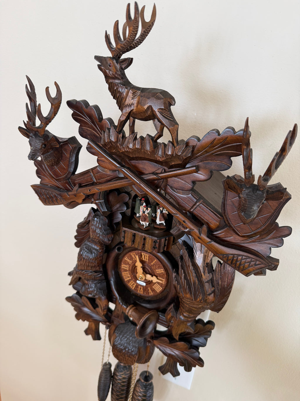 Restored “After the Hunt” 8-Day Musical Cuckoo Clock