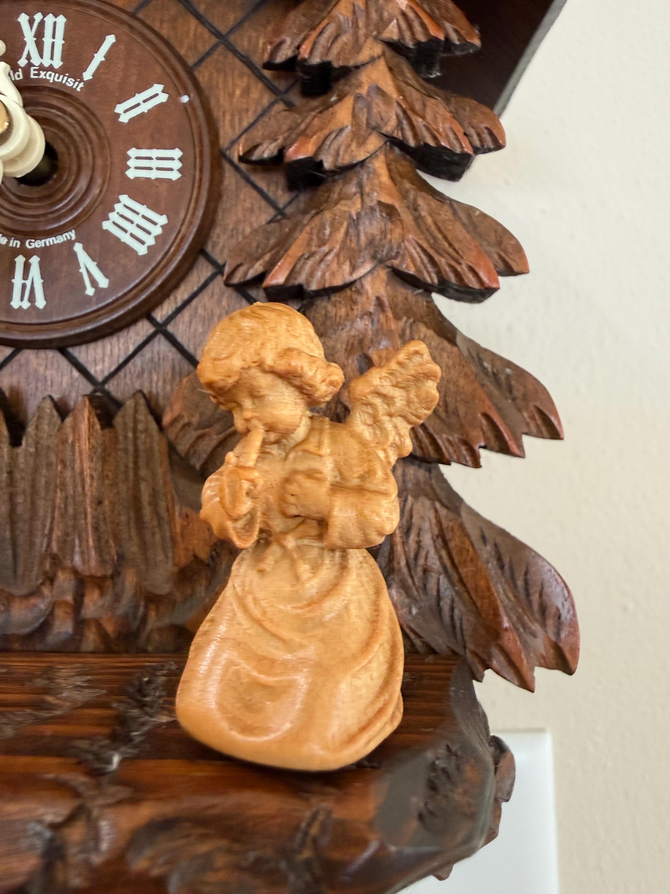 Restored German 1-Day Cuckoo Clock – Candle Angels