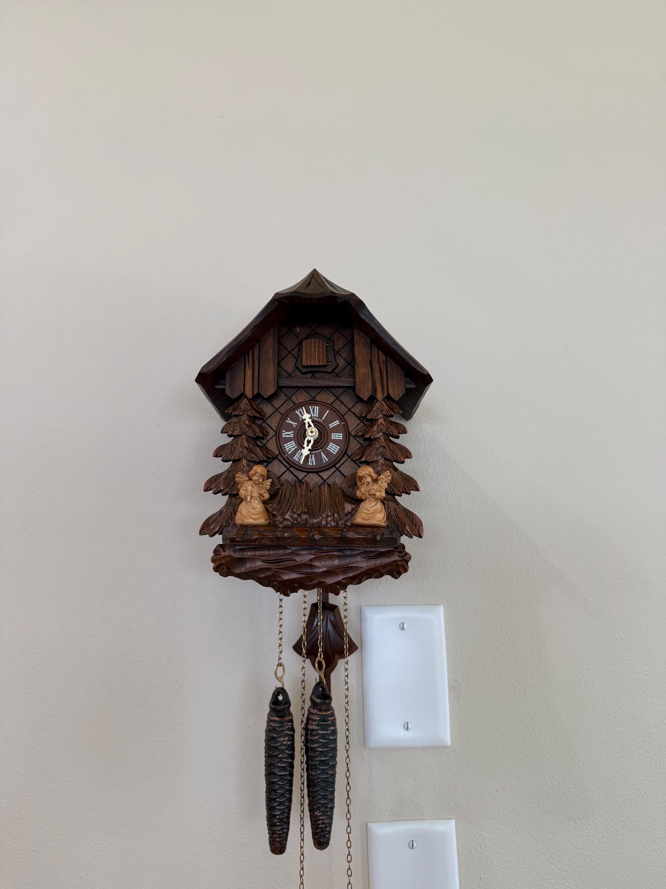 Restored German 1-Day Cuckoo Clock – Candle Angels