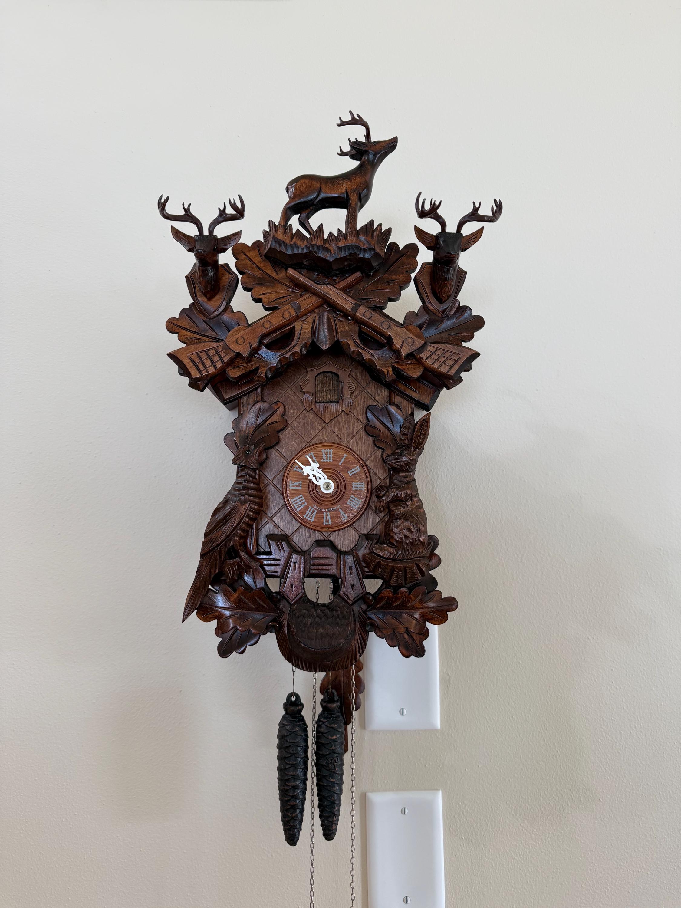 Restored “Before the Hunt” Cuckoo Clock