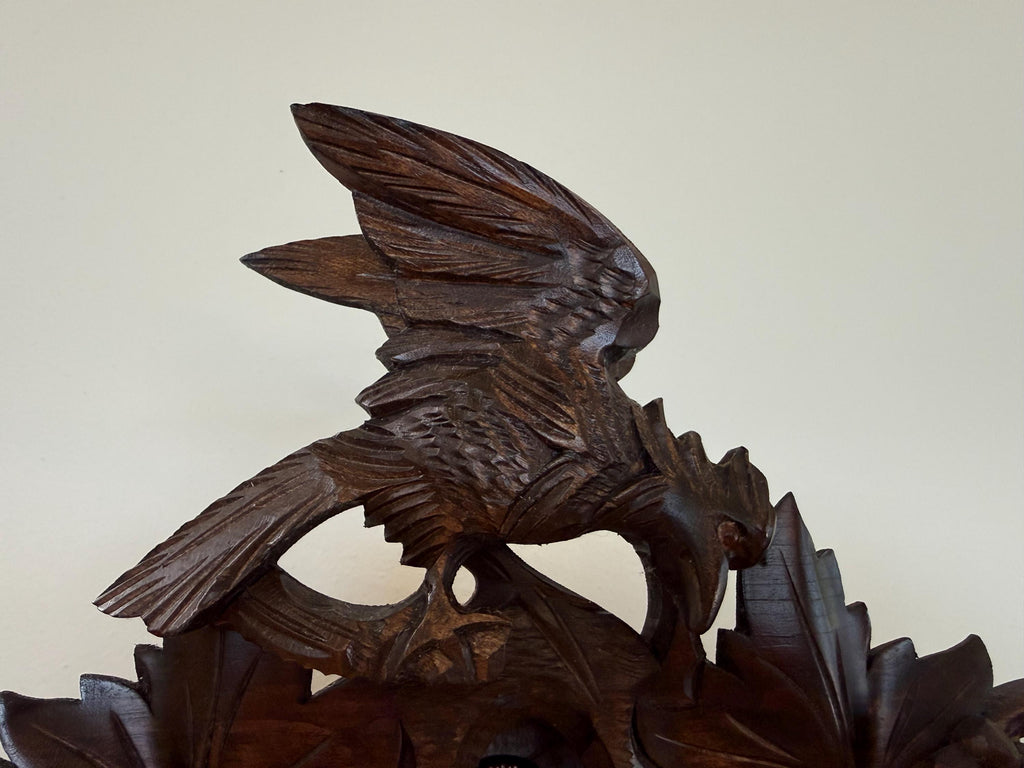 Restored German Fox & Raven Musical Cuckoo Clock – 8-Day